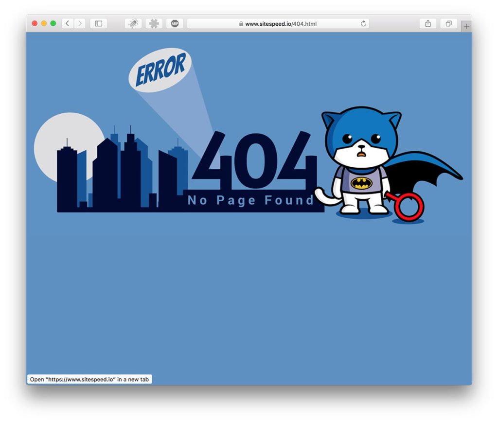 404 at sitespeed.io